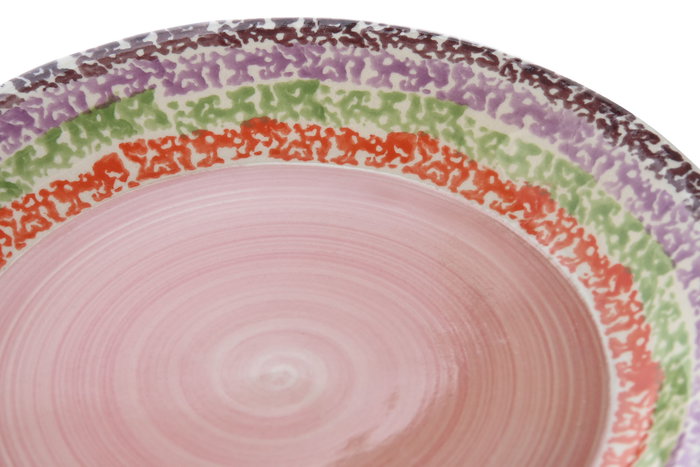 DKD Home Decor Set de Vajilla de 18 Piezas en Gres Rosa