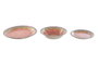 DKD Home Decor Set de Vajilla de 18 Piezas en Gres Rosa