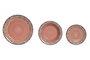 DKD Home Decor Set de Vajilla de 18 Piezas en Gres Rosa