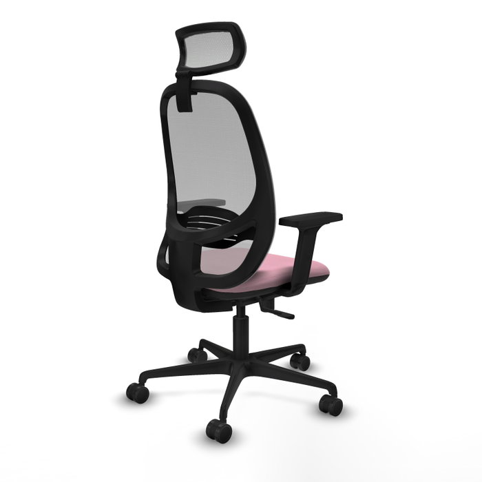 PIQUERAS Y CRESPO Silla de oficina Cilanco Rosa con mecanismo Sincro
