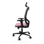 PIQUERAS Y CRESPO Silla de oficina Cilanco Rosa con mecanismo Sincro