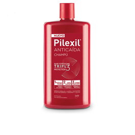 PILEXIL ANTICAÍDA Champú Triple Protección 450 ml - Refuerza y Protege el Cabello - Sin Colorantes