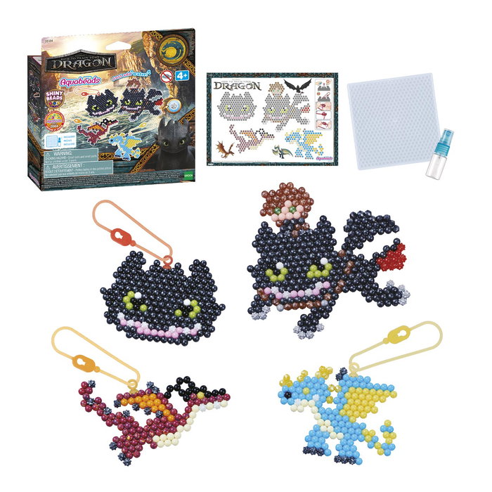 AQUABEADS Kit de manualidades de llaveros Cómo entrenar a tu dragón
