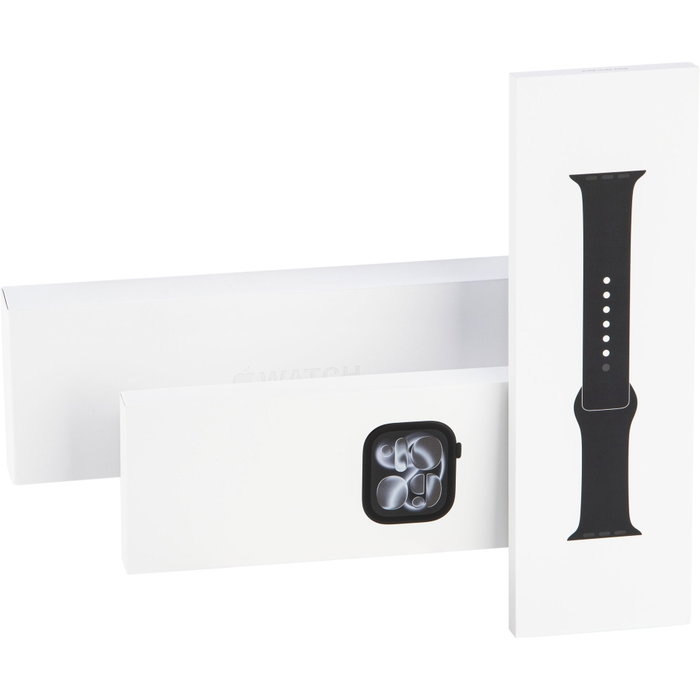 Apple Watch Series 11 46mm GPS Aluminio Negro con Correa Deportiva Negra S/M