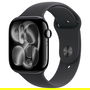 Apple Watch S11 Aluminium 46mm Diamantschwarz (Sportarmband schwarz) S/M