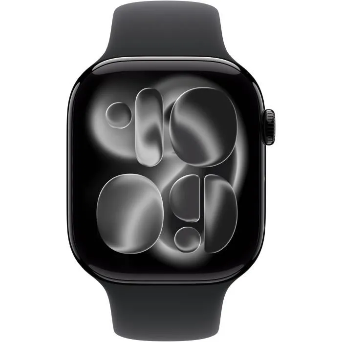 Apple MEUW4ZRA Watch Series 11 GPS 46 mm Caja Aluminio Negro Azabache Correa Deportiva Negra Talla S/M