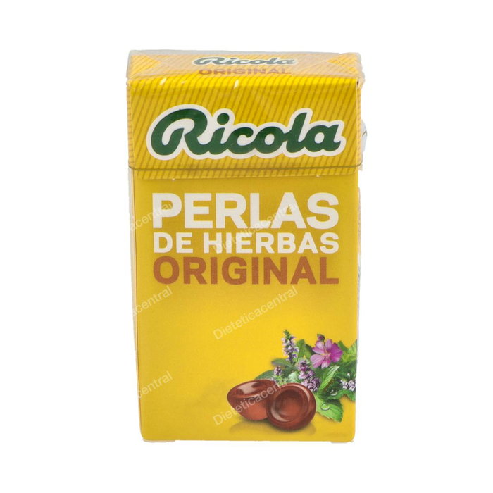 Ricola Perlas de hierbas sin azúcares original 25 g