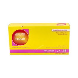 LABCATAL Lab. 6 (Fluor) 28 Amp. Solución Bebible Mineral para Huesos y Dientes