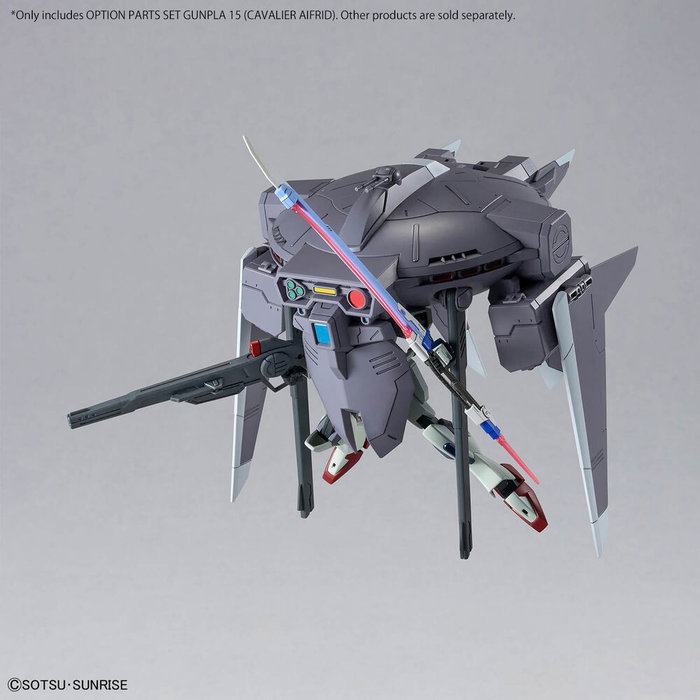 BANDAI HOBBY Set Partes Opcionales Gunpla 15 Cavalier Aifrid HG Mobile Suit Gundam SEED Freedom - Railgun, Misiles, Alas, Base 7