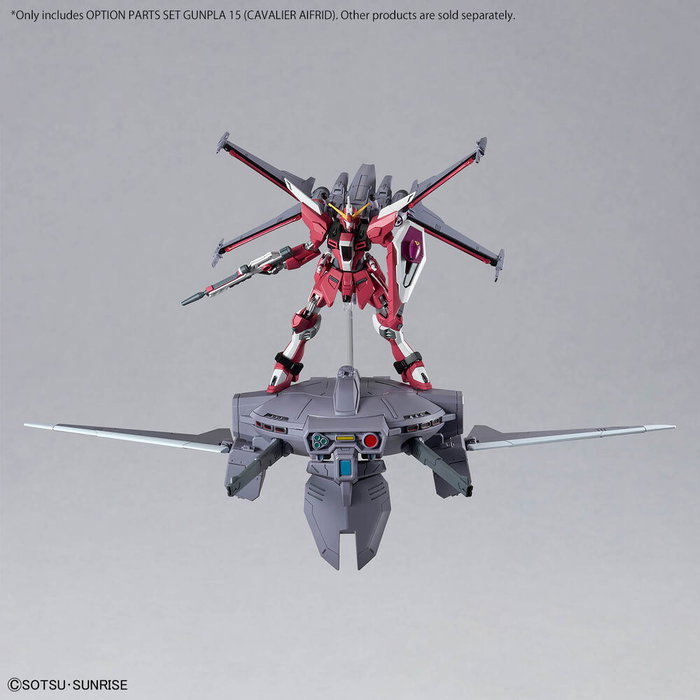 BANDAI HOBBY Set Partes Opcionales Gunpla 15 Cavalier Aifrid HG Mobile Suit Gundam SEED Freedom - Railgun, Misiles, Alas, Base 7