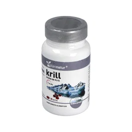 PLANNATUR Krill 500Mg. 30 Perlas - Aceite de Krill Omega 3 EPA DHA con Astaxantina y Fosfolípidos, Superba®