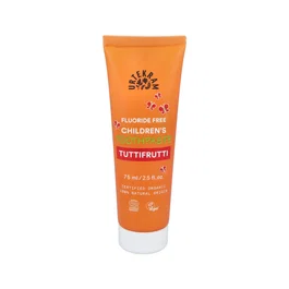 URTEKRAM Dentífrico Niños Tutti Frutti 75 ml - Sin Flúor, Cosmos Organic, Certificado Vegano