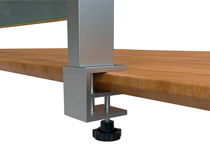 Nobo Abrazadera Premium Plus para Pantalla Separadora Sobremesa Pack 2 Unidades