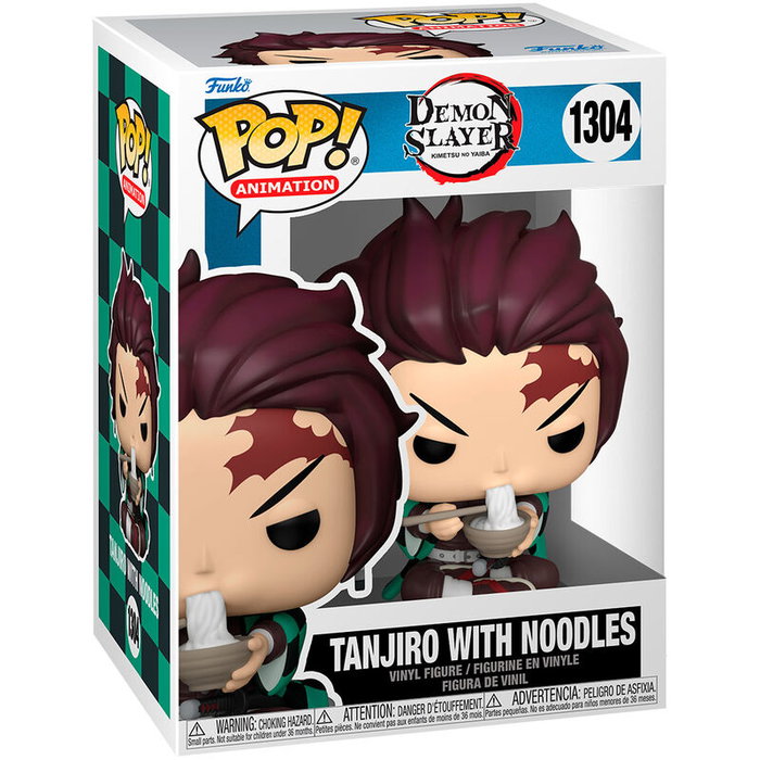 FUNKO Figura POP Demon Slayer Kimetsu no Yaiba Tanjiro with Noodles Figura Vinilo 9cm FUNKO Figura POP Demon Slayer Kimetsu no Yaiba Tanjiro with Noodles Figura Vinilo 9cm
