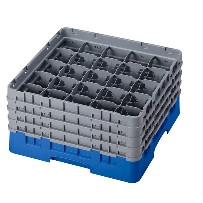 CAMBRO Cesta de lavado 25 comp. 4 alturas Azul CAMBRO Cesta de lavado 25 comp. 4 alturas Azul