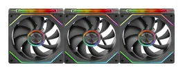 Mars Gaming Kit 3 Ventiladores MF-LINKFINITYKIT2 12cm ARGB Negro