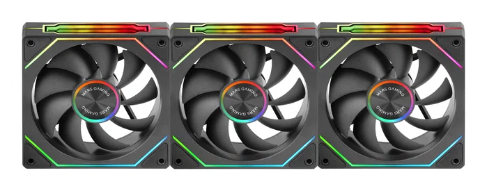 Mars Gaming Kit 3 Ventiladores MF-LINKFINITYKIT2 12cm ARGB Negro Mars Gaming Kit 3 Ventiladores MF-LINKFINITYKIT2 12cm ARGB Negro