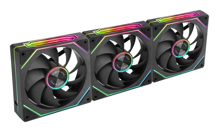 Mars Gaming Kit 3 Ventiladores MF-LINKFINITYKIT2 12cm ARGB Negro Mars Gaming Kit 3 Ventiladores MF-LINKFINITYKIT2 12cm ARGB Negro