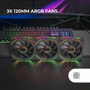 Mars Gaming Kit 3 Ventiladores MF-LINKFINITY2 ARGB 120mm Negro