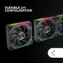 Mars Gaming Kit 3 Ventiladores MF-LINKFINITY2 ARGB 120mm Negro