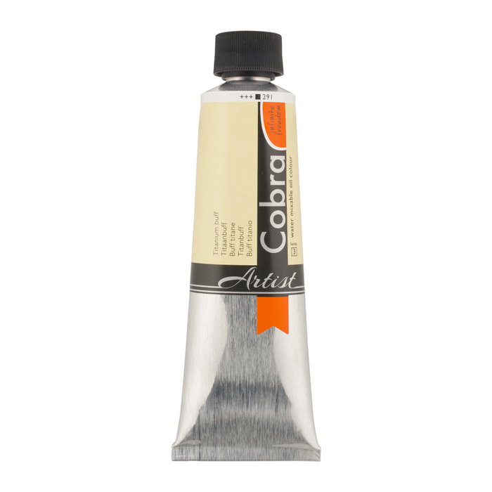Cobra Artist Color Al Óleo Miscile Con Agua Tubo 150 ml Buff Titanio 291 Cobra Artist Color Al Óleo Miscile Con Agua Tubo 150 ml Buff Titanio 291