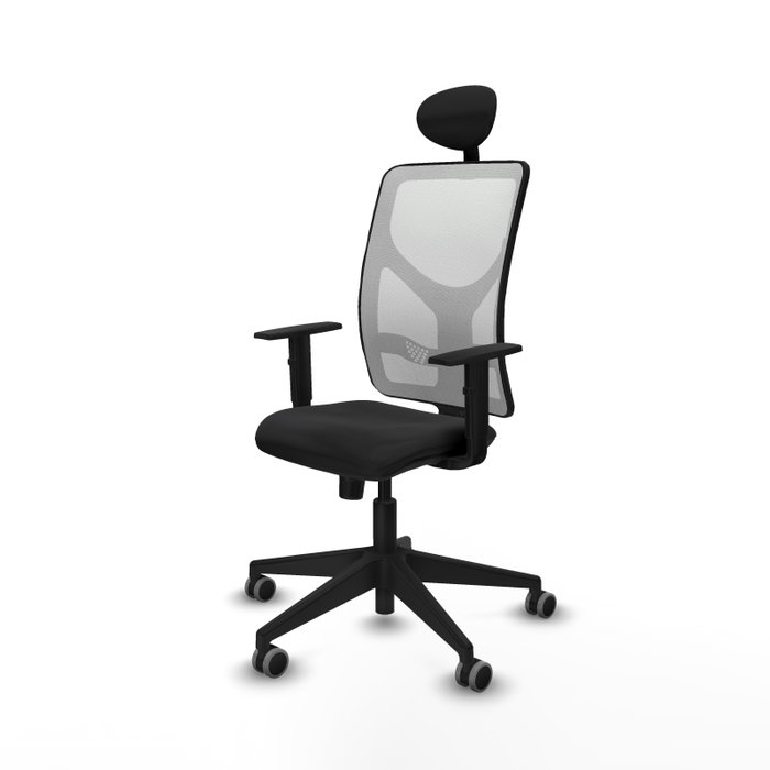 PIQUERAS Y CRESPO Silla de oficina Motilla con mecanismo Sincro, Negro y Blanco PIQUERAS Y CRESPO Silla de oficina Motilla con mecanismo Sincro, Negro y Blanco