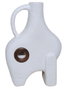 DKD Home Decor Jarrón de Fibra de Papel ASA Blanco 25x11x38 cm