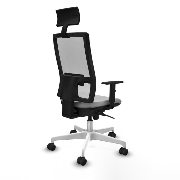 PIQUERAS Y CRESPO Silla de oficina Horna Gris claro y Blanco PIQUERAS Y CRESPO Silla de oficina Horna Gris claro y Blanco