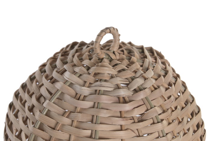 DKD Home Decor Decoración Colgante Globo en Ratán y Metal Natural DKD Home Decor Decoración Colgante Globo en Ratán y Metal Natural