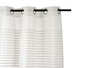 Giftdecor Cortina Rayas Plegadas Natural Blanco 140x260 cm (Set de 6)