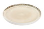 DKD Home Decor Plato de Gres Esmaltado Beige 27x27x2 cm