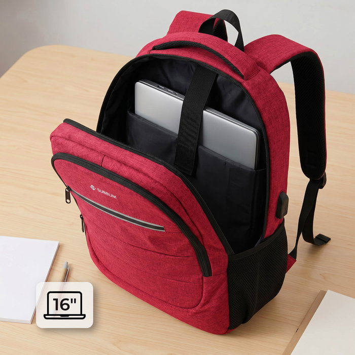 Subblim City Plus Backpack 16 26L Rojo Subblim City Plus Backpack 16 26L Rojo