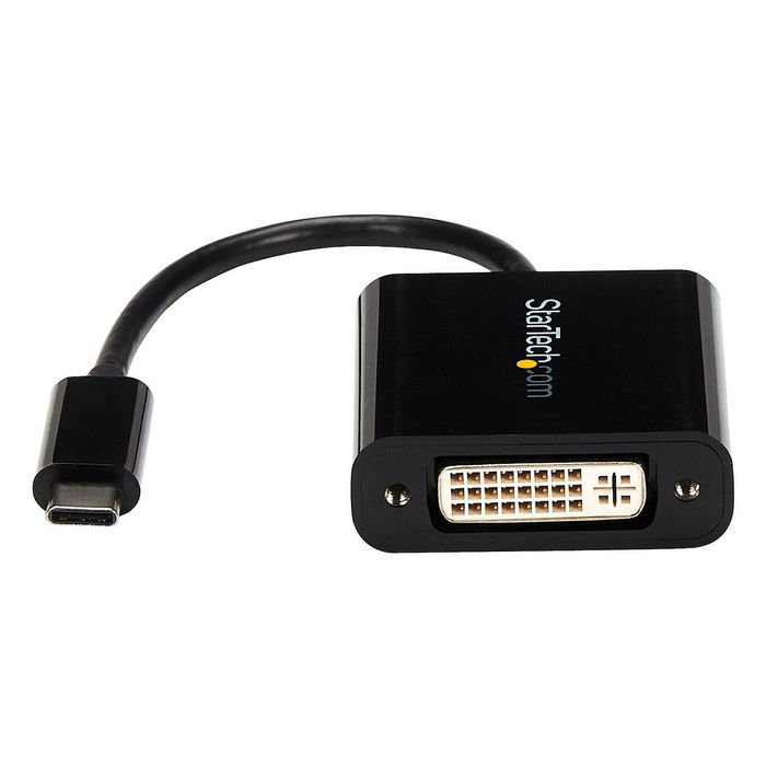 StarTech Adaptador USB-C a DVI-D CDP2DVIEC Negro - Conversor USB 3.2 Gen 2 para Monitor, 1920x1200, USB C Macho StarTech Adaptador USB-C a DVI-D CDP2DVIEC Negro - Conversor USB 3.2 Gen 2 para Monitor, 1920x1200, USB C Macho