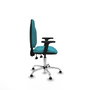 PIQUERAS Y CRESPO Silla de oficina Algarra color Turquesa con brazos 2D