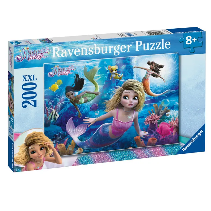 Ravensburger Puzzle Infantil 200 Piezas XXL El Mundo Mágico de las Sirenas Supremas 12004322 para +8 Años