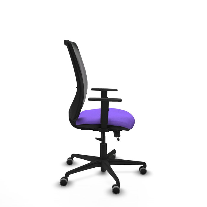 PIQUERAS Y CRESPO Silla de oficina Zulema con mecanismo Sincro/Traslack, Lila y Negro PIQUERAS Y CRESPO Silla de oficina Zulema con mecanismo Sincro/Traslack, Lila y Negro