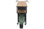 DKD Home Decor Botellero Vintage Verde Oscuro y Negro 59x99x188 cm Hierro y Abeto 3 Baldas