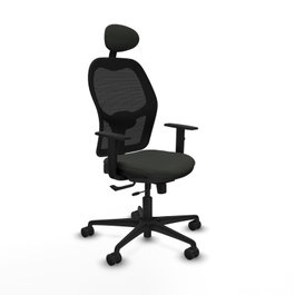 PIQUERAS Y CRESPO Silla de oficina Jorquera Negro