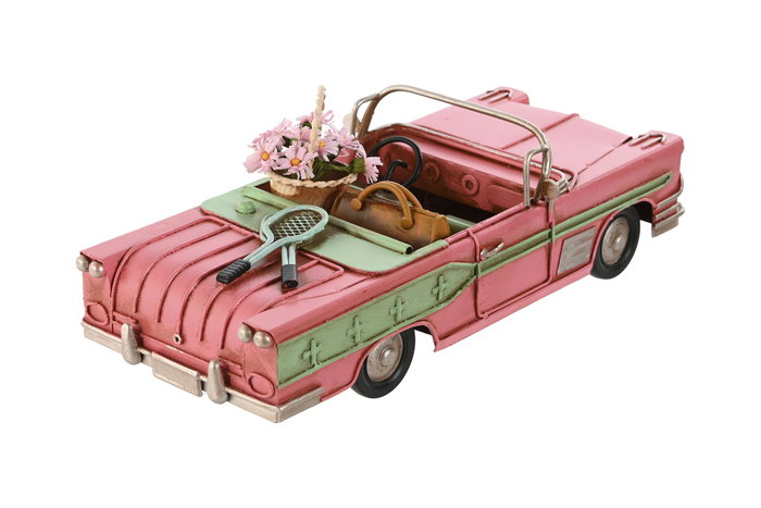DKD Home Decor Decoración de Metal Coche Surtido de 3 Unidades