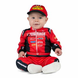 My Other Me Disfraz Bebé Piloto (Gorra y mono) Rojo Talla 7-12 Meses