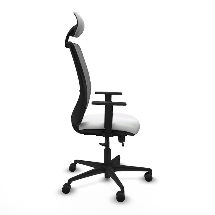 PIQUERAS Y CRESPO Silla de oficina Zulema con mecanismo Sincro/Traslack, Blanco y Gris PIQUERAS Y CRESPO Silla de oficina Zulema con mecanismo Sincro/Traslack, Blanco y Gris