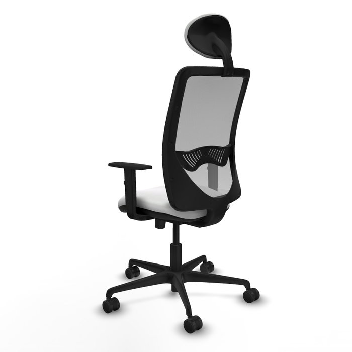 PIQUERAS Y CRESPO Silla de oficina Zulema con mecanismo Sincro/Traslack, Blanco y Gris PIQUERAS Y CRESPO Silla de oficina Zulema con mecanismo Sincro/Traslack, Blanco y Gris