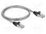 DELOCK Cable de red Cat 6a U/FTP con conectores RJ45, 1 m, plata