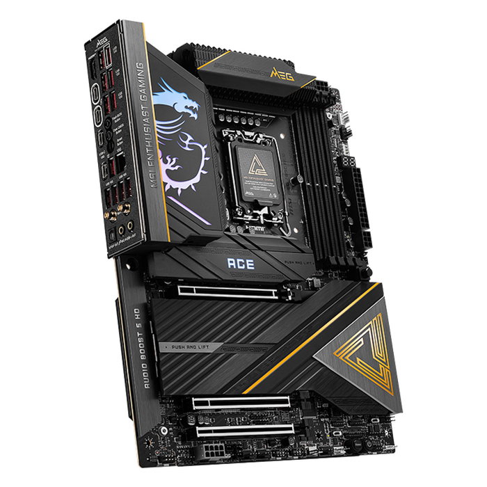 MSI MEG Z890 ACE Placa Base ATX Intel LGA 1851 Z890 DDR5 256GB Wi-Fi 7 10GbE Thunderbolt SATA III M.2