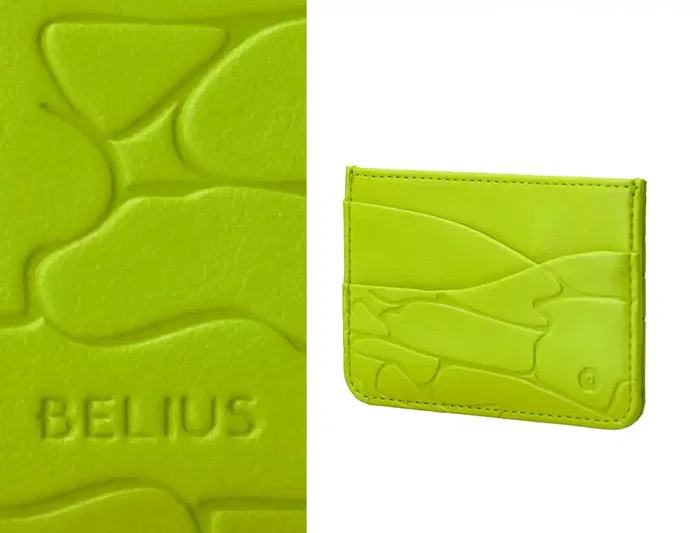 Belius Cocktails Margarita Bolígrafo y Wallet Aluminio Verde Lima Plateado con Relieve, Tinta Azul, Caja Incluida
