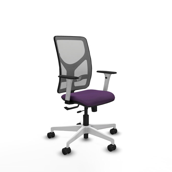 PIQUERAS Y CRESPO Silla de oficina Motilla con mecanismo Sincro/Traslack Morada y Gris PIQUERAS Y CRESPO Silla de oficina Motilla con mecanismo Sincro/Traslack Morada y Gris