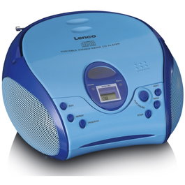 Lenco SCD-24kids azul Radio FM y reproductor de CD portátil
