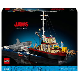 LEGO 21350 Ideas Tiburón Blanco, Juego de Construcción 1503 Piezas para Adultos, Modelo para Exhibir, Regalo