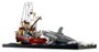 LEGO Ideas Tiburón 21350 con barco Orca y minifiguras