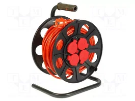 JONEX Prolongador de alimentación de bobina 25m 3G2,5mm² naranja